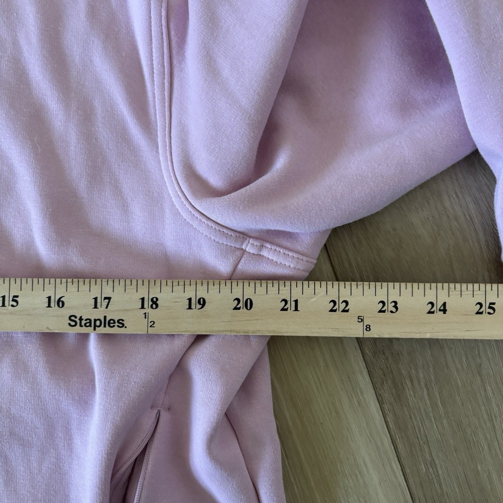 Athleisure Apana Womens XL Pink Crossover Funnel Neck Thumbhole Active Top - Picture 8 of 8